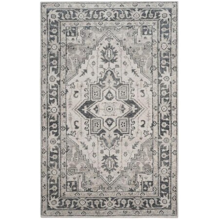 Safavieh Maharaja Small Rectangle Area RugGrey & Ivory 4 x 6 ft. MHJ423A-4